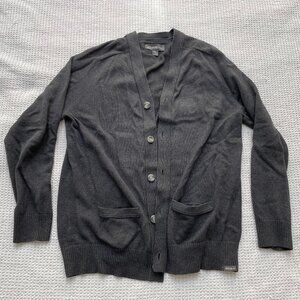 Eddie Bauer charcoal cardigan Large tall